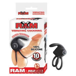 Ram Vibrating Cock Ring, Black