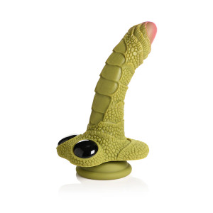 Creature Cocks Swamp Monster Green Scaly Silicone Dildo, 7.0 Inch Insertable, 2.0 Inch Max Width Creature Cocks Swamp Monster Green Scaly Silicone Dildo, 7.0 Inch Insertable, 2.0 Inch Max Width