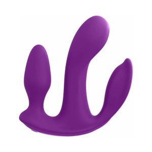 3Some Total Ecstasy Triple Stimulation Silicone Vibrator, Purple 3Some Total Ecstasy Triple Stimulation Silicone Vibrator, Purple