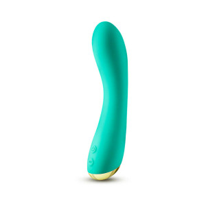 Aria Luscious AF Rechargeable Silicone G-Spot Vibrator, Teal Aria Luscious AF Rechargeable Silicone G-Spot Vibrator, Teal
