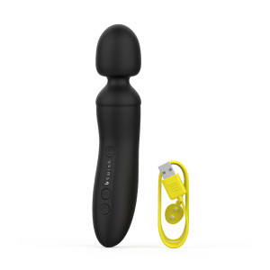 B Swish Bthrilled Wand Infinite Deluxe Rechargeable Vibrating Wand, Noir B Swish Bthrilled Wand Infinite Deluxe Rechargeable Vibrating Wand, Noir
