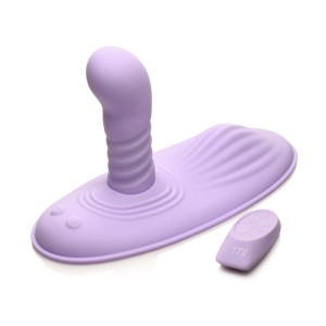 INMI Thrust 'N' Grind Thrusting & Vibrating Silicone Grinder with Remote, Purple INMI Thrust 'N' Grind Thrusting & Vibrating Silicone Grinder with Remote, Purple