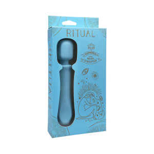 RITUAL Euphoria Rechargeable Silicone Wand Vibrator, Blue RITUAL Euphoria Rechargeable Silicone Wand Vibrator, Blue