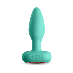 Techno Prism App-Controlled Vibrating and Rotating Plug, Teal Techno Prism App-Controlled Vibrating and Rotating Plug, Teal