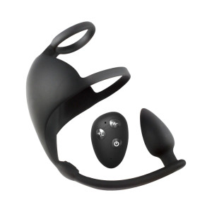 Nasstoys Magic Remote Scrotum Massager Plug, Black Nasstoys Magic Remote Scrotum Massager Plug, Black