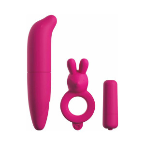 Classix 3-Piece Couples Vibrating Starter Kit, Pink Classix 3-Piece Couples Vibrating Starter Kit, Pink