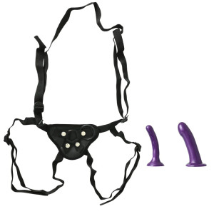 Sportsheets Anal Explorer Kit with Adjustable Strap-On Harness & 2-Piece Silicone Dildo Set Sportsheets Anal Explorer Kit with Adjustable Strap-On Harness & 2-Piece Silicone Dildo Set