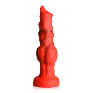 Creature Cocks Fire Hound Silicone Dildo, Medium, 7.75 Inch Insertable, 2.4 Inch Max Width Creature Cocks Fire Hound Silicone Dildo, Medium, 7.75 Inch Insertable, 2.4 Inch Max Width