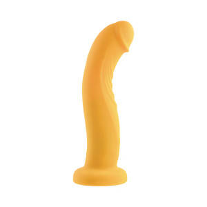 Gender X Sweet Embrace Vibrating 7 Inch Dildo and Jock-Style Strap-On Harness Set, 6.0 Inch Insertable, Yellow/Black Gender X Sweet Embrace Vibrating 7 Inch Dildo and Jock-Style Strap-On Harness Set, 6.0 Inch Insertable, Yellow/Black