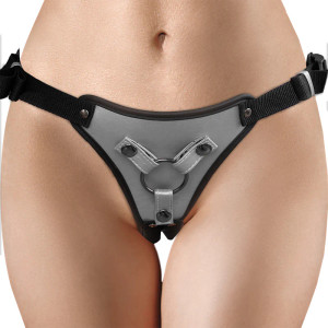 Ouch! Metallic Strap-on Harness, Gunmetal Ouch! Metallic Strap-on Harness, Gunmetal
