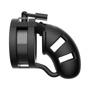 Shots ManCage Model 18 Adjustable 3.5 Inch Silicone Ballsplitter Cock Cage, Black Shots ManCage Model 18 Adjustable 3.5 Inch Silicone Ballsplitter Cock Cage, Black