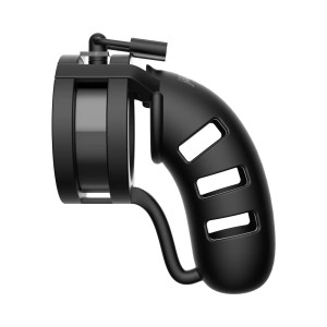 Shots ManCage Model 19 Adjustable 4.5 Inch Silicone Ballsplitter Cock Cage, Black Shots ManCage Model 19 Adjustable 4.5 Inch Silicone Ballsplitter Cock Cage, Black