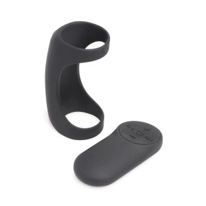 Trinity Men 28X G-Shaft Silicone Cock Ring with Remote Trinity Men 28X G-Shaft Silicone Cock Ring with Remote