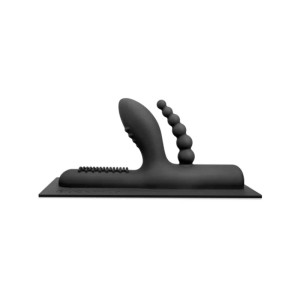 The Cowgirl Buckwild Double Penetration Silicone Attachment, Black The Cowgirl Buckwild Double Penetration Silicone Attachment, Black