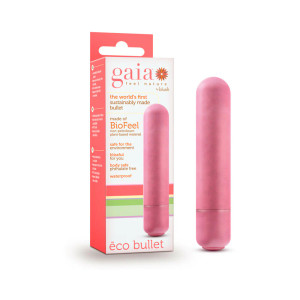 Blush Gaia Eco Bullet Single-Speed Vibrator, Coral Blush Gaia Eco Bullet Single-Speed Vibrator, Coral