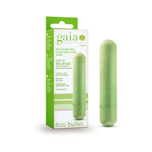 Blush Gaia Eco Bullet Single-Speed Vibrator, Green Blush Gaia Eco Bullet Single-Speed Vibrator, Green