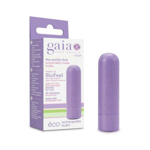 Blush Gaia Eco Rechargeable Bullet Vibrator, Lilac Blush Gaia Eco Rechargeable Bullet Vibrator, Lilac