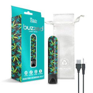Prints Charming Buzzed Canna Queen Higher Power Rechargeable Bullet Vibe