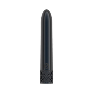 Royal Gems Shiny Rechargeable 10-Speed Bullet Vibrator, Gunmetal Royal Gems Shiny Rechargeable 10-Speed Bullet Vibrator, Gunmetal