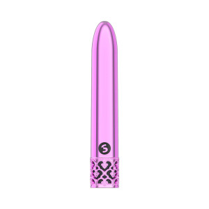 Royal Gems Shiny Rechargeable ABS Bullet Vibrator, Pink Royal Gems Shiny Rechargeable ABS Bullet Vibrator, Pink