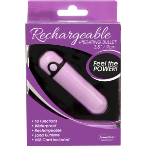 PowerBullet Rechargeable Vibrating Bullet, Purple PowerBullet Rechargeable Vibrating Bullet, Purple