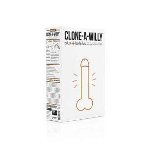 Clone-A-Willy Vibrating Penis Plus Balls Moldling Kit, Light Skin Tone Clone-A-Willy Vibrating Penis Plus Balls Moldling Kit, Light Skin Tone