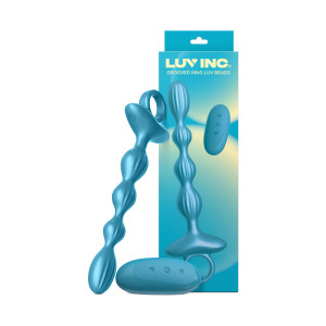 Luv Inc Gr41: Grooved Ring Luv Beads, Metallic Blue Luv Inc Gr41: Grooved Ring Luv Beads, Metallic Blue