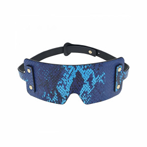 Ouch! International Florence Collection Blindfold, Blue Ouch! International Florence Collection Blindfold, Blue