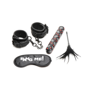 BANG! Bondage Kit XL Bullet, Cuffs, Tickler, and Blindfold BANG! Bondage Kit XL Bullet, Cuffs, Tickler, and Blindfold