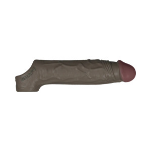 Shaft Model F: Vibrating Penis Sheath Size 1, 6.5 Inch Insertable, Mahogany Shaft Model F: Vibrating Penis Sheath Size 1, 6.5 Inch Insertable, Mahogany