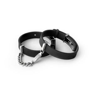 Crave ID Cuffs, Black & Silver Crave ID Cuffs, Black & Silver