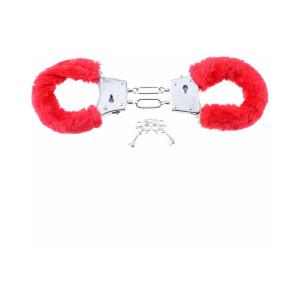 Fetish Fantasy Series Beginner's Furry Cuffs, Red Fetish Fantasy Series Beginner's Furry Cuffs, Red