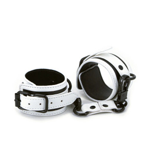 NS Novelties GLO Bondage Wrist Cuffs, Green NS Novelties GLO Bondage Wrist Cuffs, Green