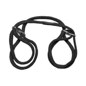 Doc Johnson Japanese Style Bondage 100% Cotton Wrist or Ankle Cotton Cuffs, Black Doc Johnson Japanese Style Bondage 100% Cotton Wrist or Ankle Cotton Cuffs, Black