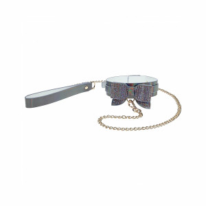 Ouch! International Paris Collection Collar with Leash, Black Ouch! International Paris Collection Collar with Leash, Black