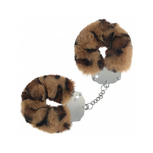 Ouch! Heavy-Duty Fluffy Handcuffs, Leopard Ouch! Heavy-Duty Fluffy Handcuffs, Leopard
