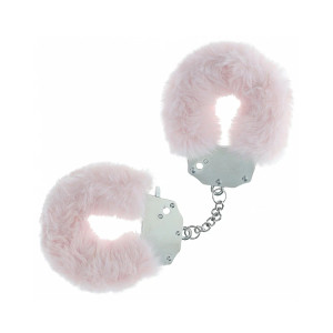 Ouch! Heavy-Duty Fluffy Handcuffs, Powder Pink Ouch! Heavy-Duty Fluffy Handcuffs, Powder Pink