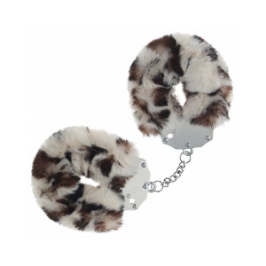 Ouch! Heavy-Duty Fluffy Handcuffs, Snow Leopard Ouch! Heavy-Duty Fluffy Handcuffs, Snow Leopard