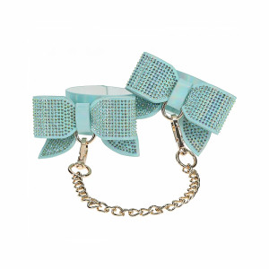 Ouch! International Paris Collection Handcuffs, Blue Ouch! International Paris Collection Handcuffs, Blue