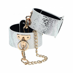 Ouch! International Florence Collection Leg Cuffs, White Ouch! International Florence Collection Leg Cuffs, White