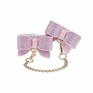 Ouch! International Paris Collection Leg Cuffs, Pink Ouch! International Paris Collection Leg Cuffs, Pink