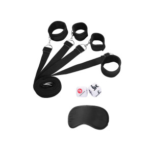 Ouch! Black & White Bed Bindings Restraint System Ouch! Black & White Bed Bindings Restraint System