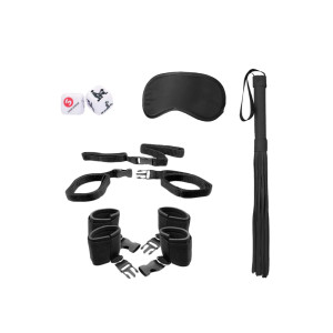 Ouch! Black & White Bed Post Bindings Restraint Kit Ouch! Black & White Bed Post Bindings Restraint Kit