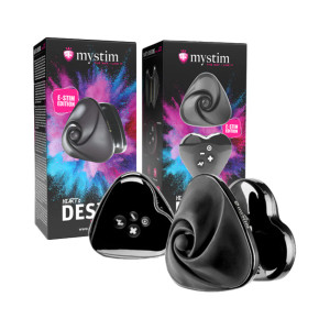 Mystim Heart's Desire eStim Lay On Vibrator, Black Mystim Heart's Desire eStim Lay On Vibrator, Black