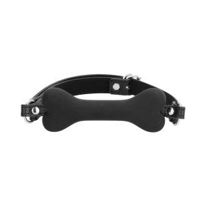 Ouch! Puppy Play Silicone Bone Gag, Black Ouch! Puppy Play Silicone Bone Gag, Black