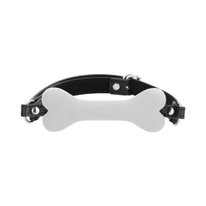Ouch! Puppy Play Silicone Bone Gag, White Ouch! Puppy Play Silicone Bone Gag, White