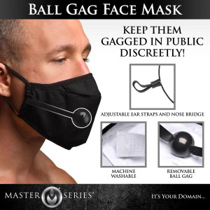 Master Series Under Cover Ball Gag Face Mask Master Series Under Cover Ball Gag Face Mask