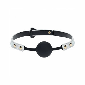 Ouch! International Florence Collection Silicone Ball Gag, White Ouch! International Florence Collection Silicone Ball Gag, White
