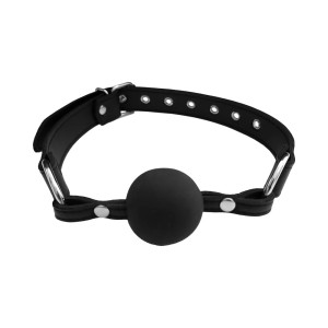 Rouge Fetish Play Vegan Ball Gag, Black Rouge Fetish Play Vegan Ball Gag, Black