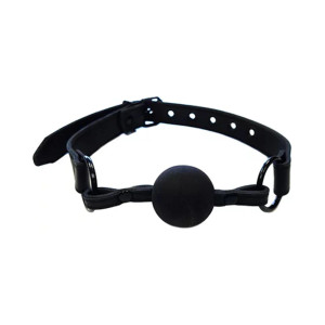 Rouge Leather Ball Gag, Black Rouge Leather Ball Gag, Black
